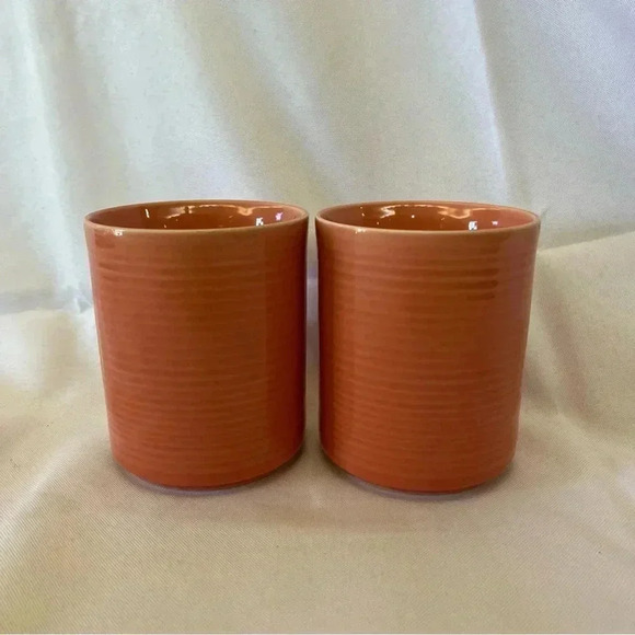 Vintage Housewares Carnival Ceramic Pink Mug Set of 2 - Picture 2 of 5